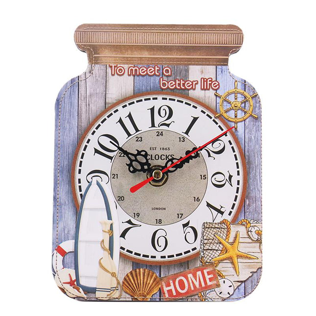 Wandklok in vorm van een jampot