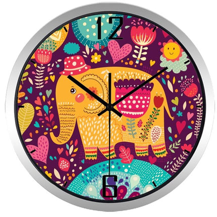 Grappige kinderklok met cartoon mopshond