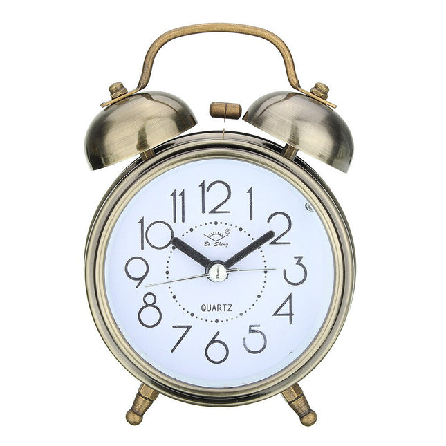 Retro Wekker Koperkleur met Bellen