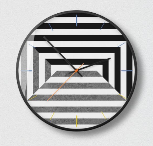 Moderne minimalistische klok geometrisch design