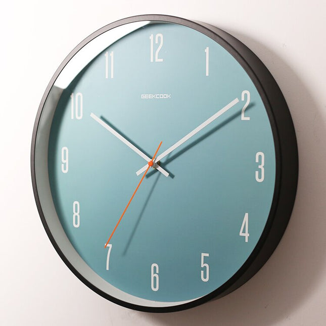 Moderne Blauwe Wandklok Scandinavisch Design