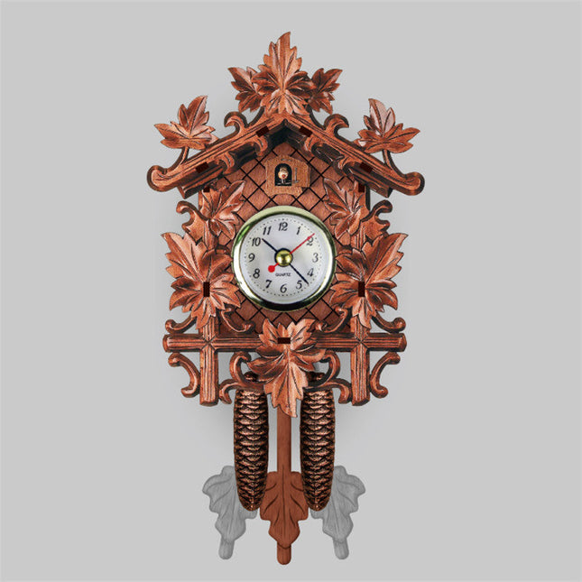 Vintage houten koekoeksklok traditioneel design