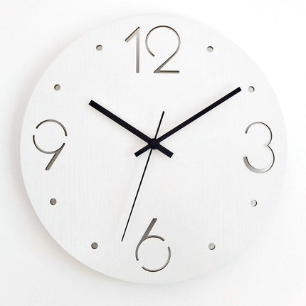 Moderne gele minimalistische design wandklok