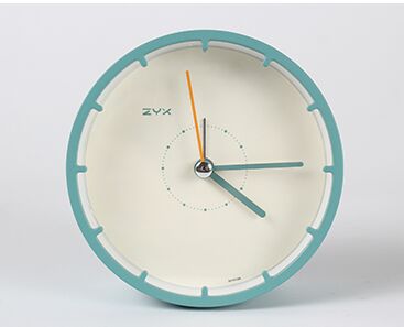 Minimalistische ronde tafelklok zonder cijfers