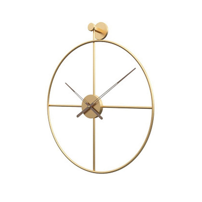 Grote Scandinavische metalen minimalistische wandklok