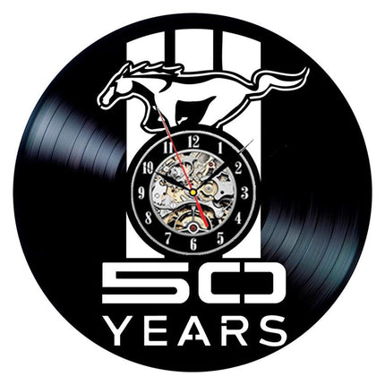 Ford Mustang auto vinyl wandklok