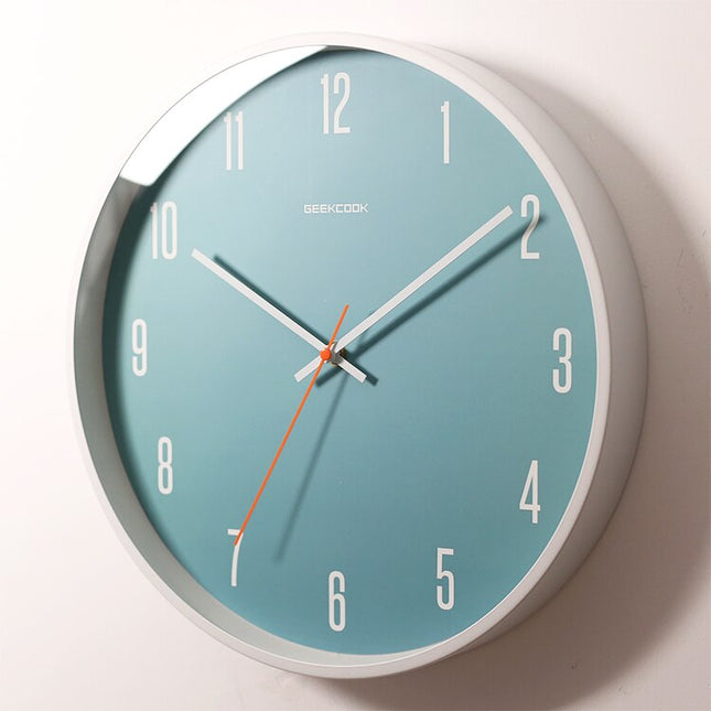 Moderne Blauwe Wandklok Scandinavisch Design