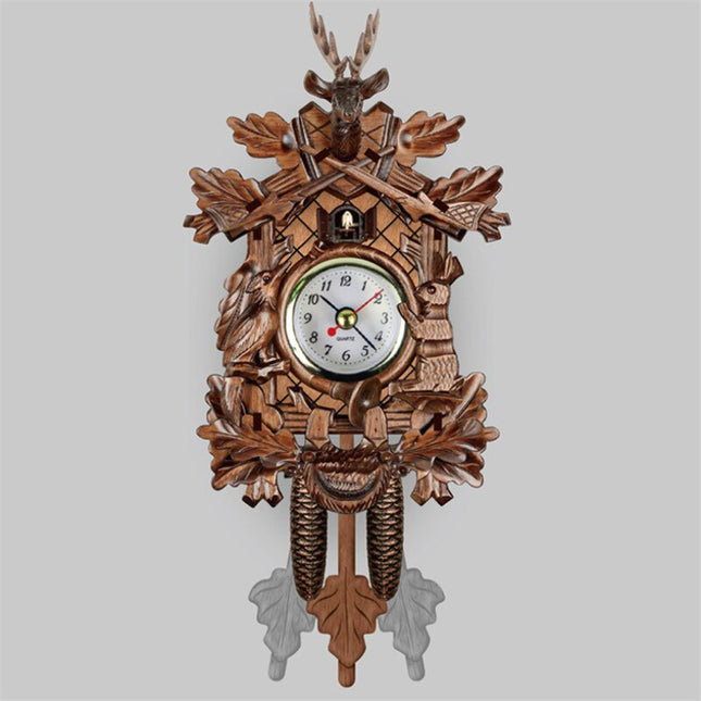 Vintage houten koekoeksklok traditioneel design