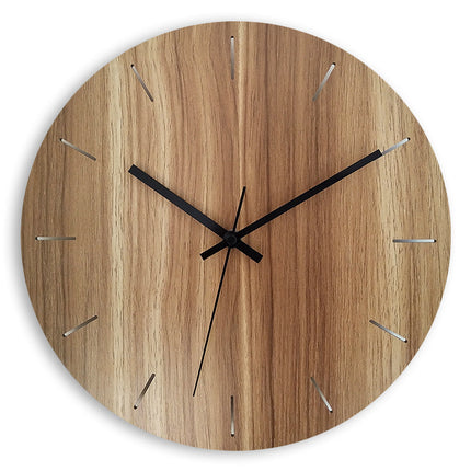 Moderne gele minimalistische design wandklok