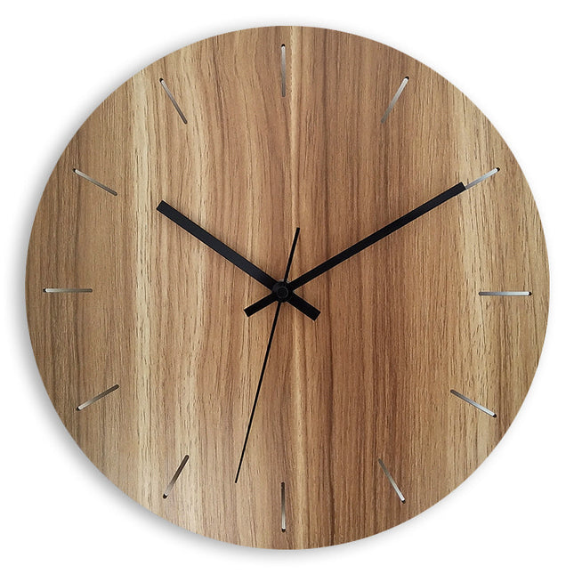 Moderne gele minimalistische design wandklok