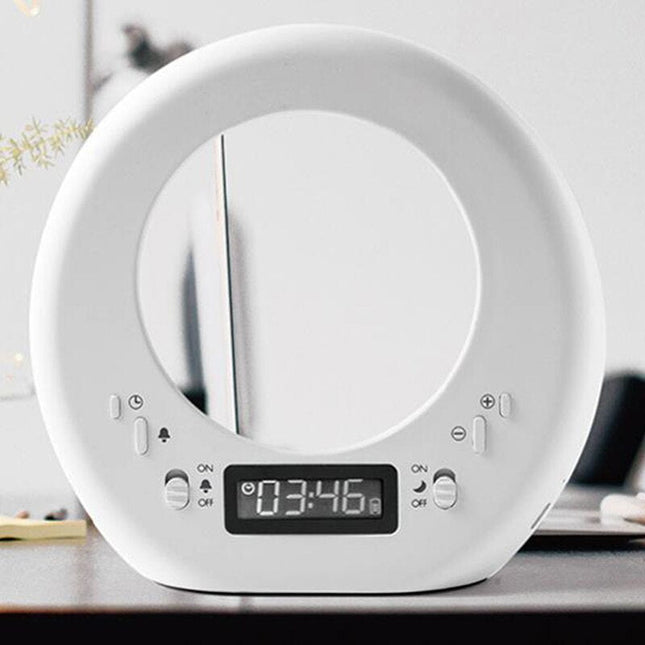 Moderne wekker met maan nachtlamp