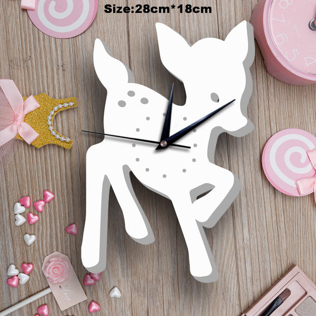 Wandklok kinderkamer vorm van sneeuwpop