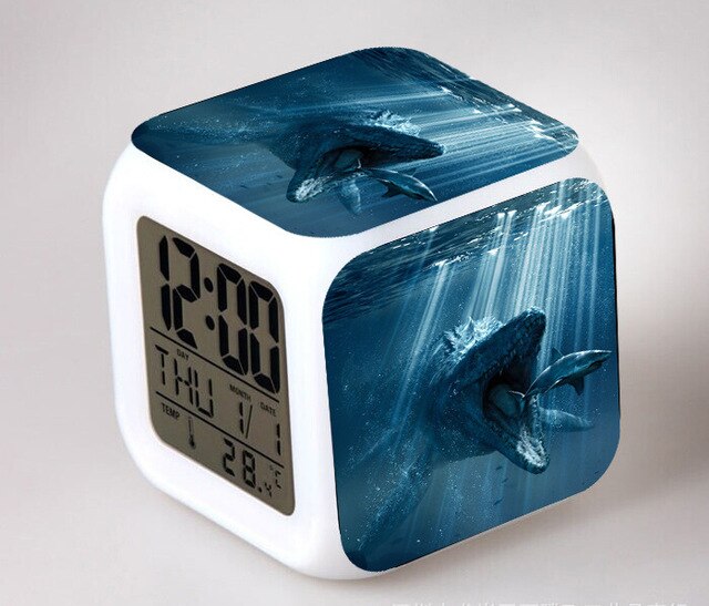 Kubus wekker met Jurassic Park thema