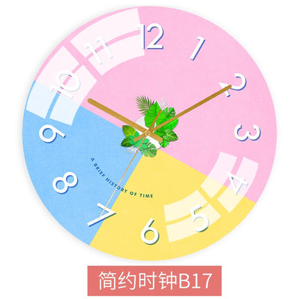 Kleurrijke Abstracte Wandklok Modern Design