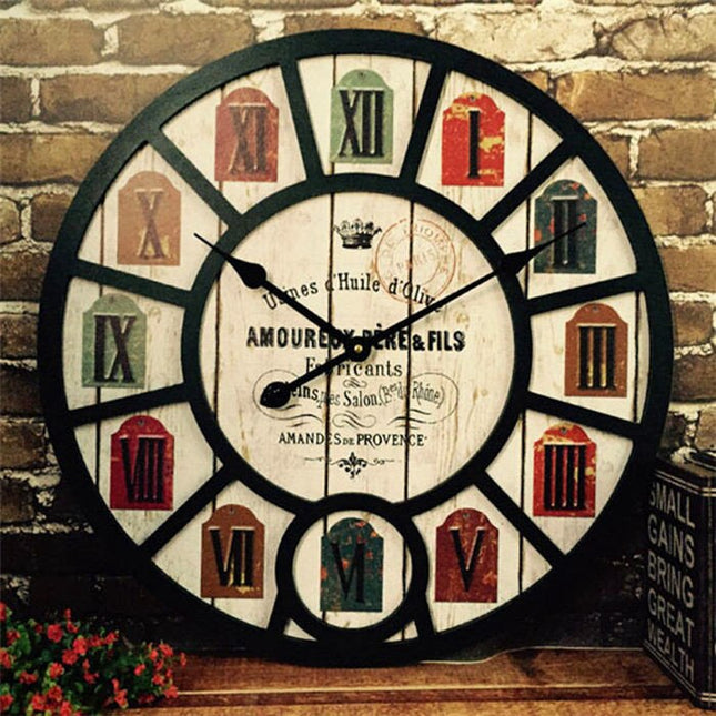 Grote vintage wandklok 60 cm