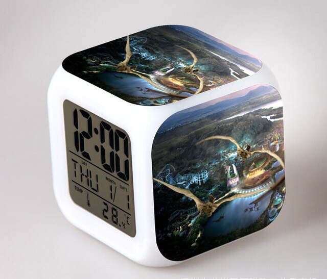 Kubus wekker met Jurassic Park thema