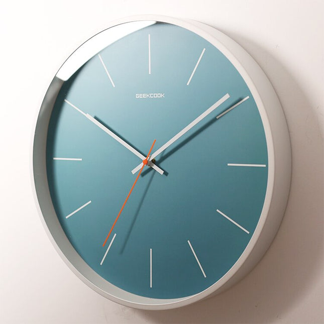 Moderne Blauwe Wandklok Scandinavisch Design
