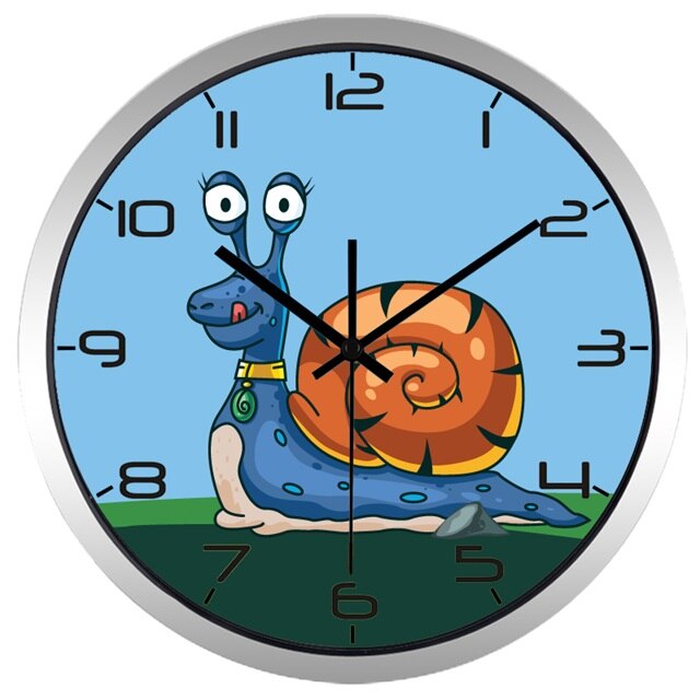 Grappige kinderklok met cartoon mopshond