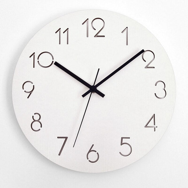 Moderne gele minimalistische design wandklok