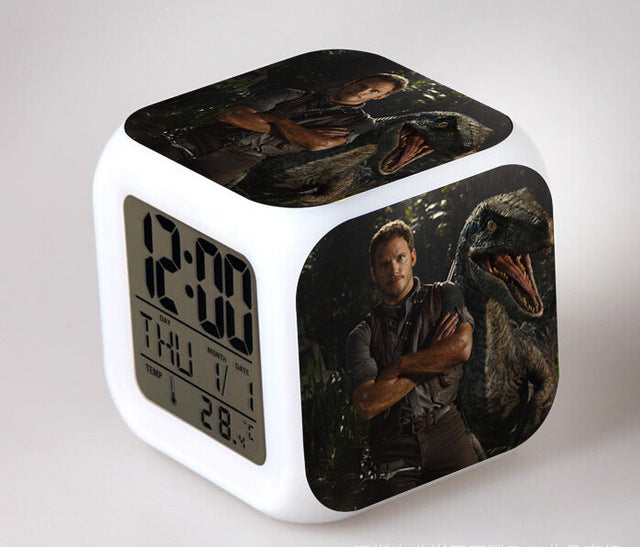 Kubus wekker met Jurassic Park thema