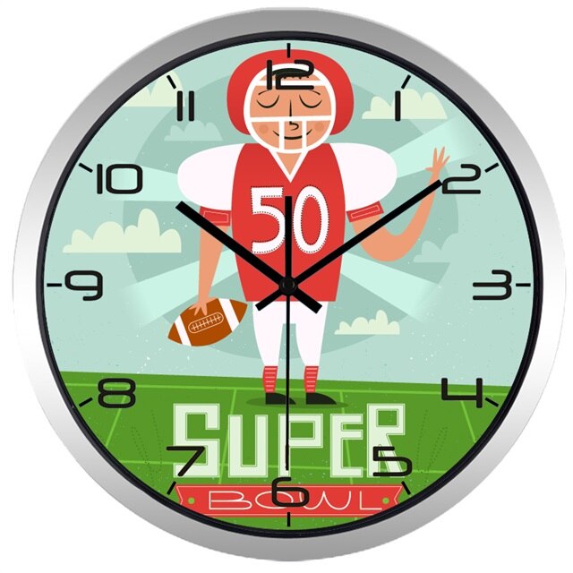 Grappige kinderklok met cartoon mopshond