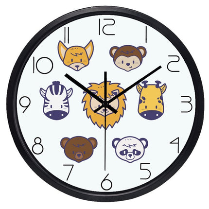 Grappige kinderklok met cartoon mopshond