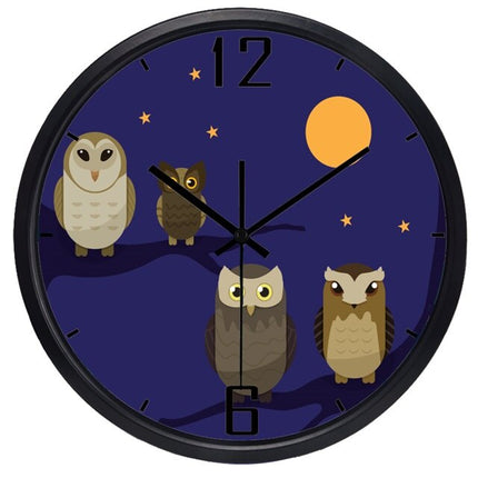 Grappige kinderklok met cartoon mopshond