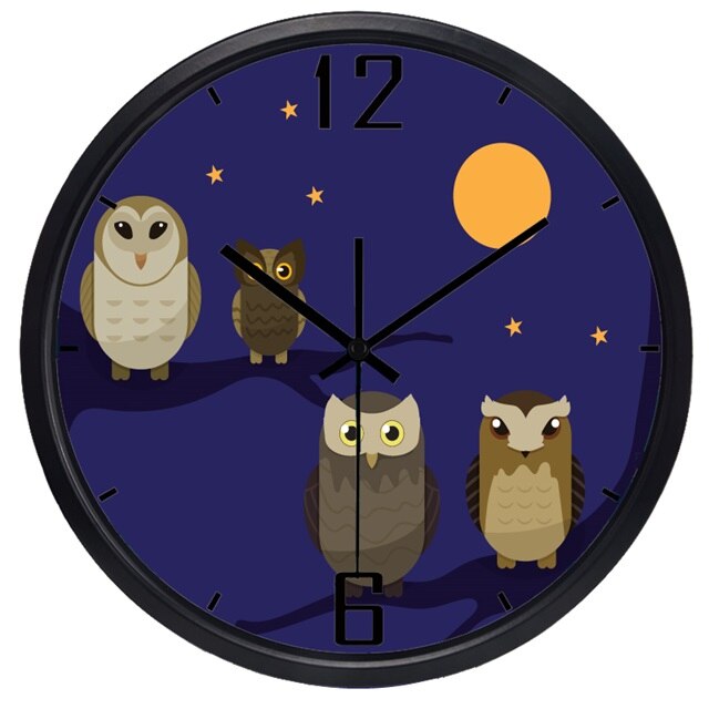 Grappige kinderklok met cartoon mopshond