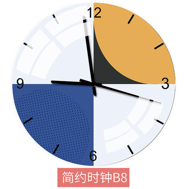 Kleurrijke Abstracte Wandklok Modern Design