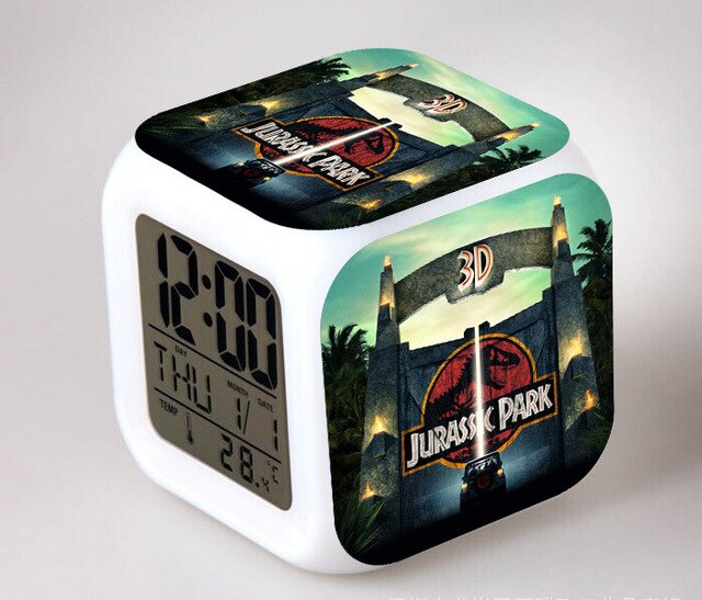 Kubus wekker met Jurassic Park thema