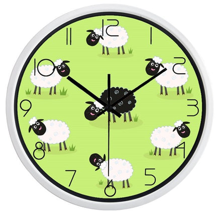 Grappige kinderklok met cartoon mopshond