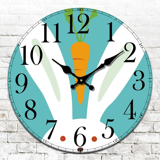 Vintage wandklok met uil voor kinderkamer