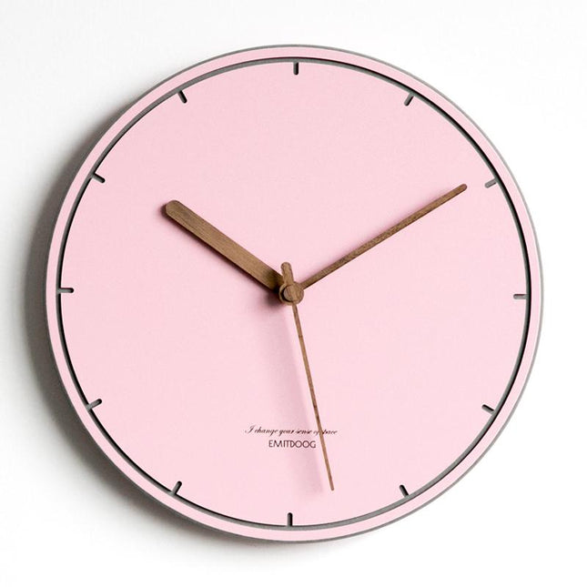Design wandklok Scandinavisch in pastelkleur