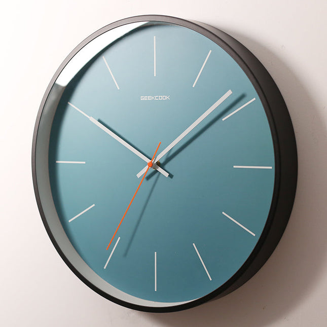 Moderne Blauwe Wandklok Scandinavisch Design