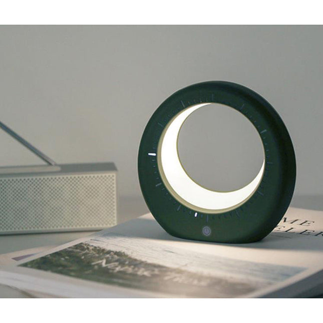 Moderne wekker met maan nachtlamp