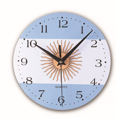 Ronde wandklok met Franse vlag