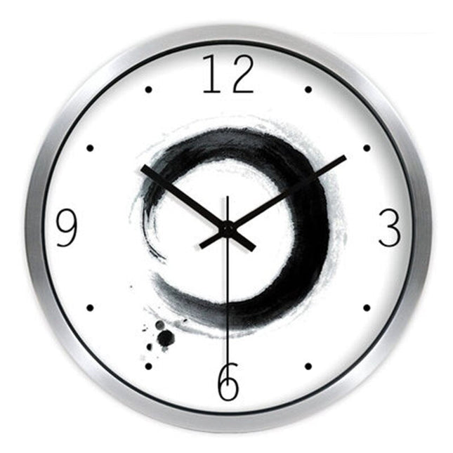 Moderne wandklok met artistiek design