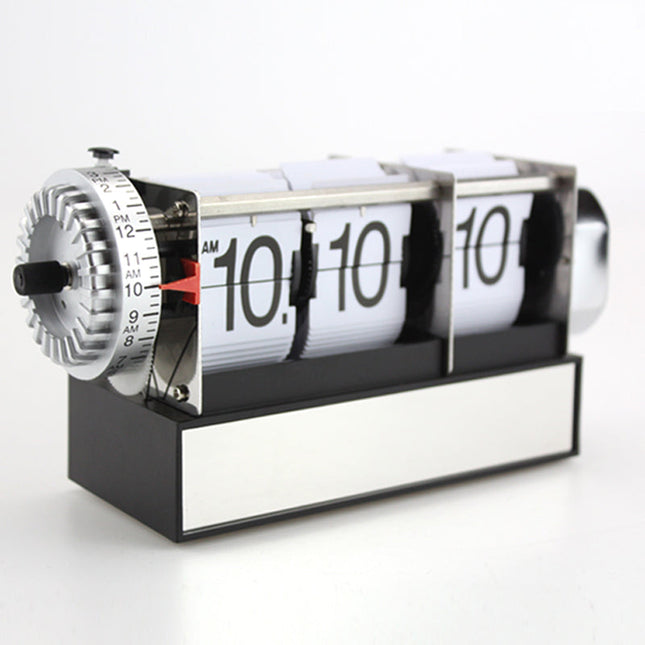 Mechanische flipklok met seconden weergave