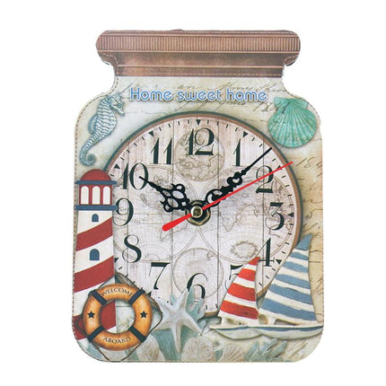 Wandklok in vorm van een jampot