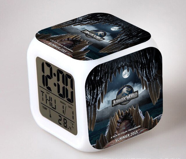 Kubus wekker met Jurassic Park thema