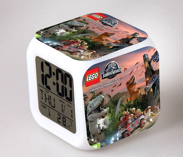 Kubus wekker met Jurassic Park thema