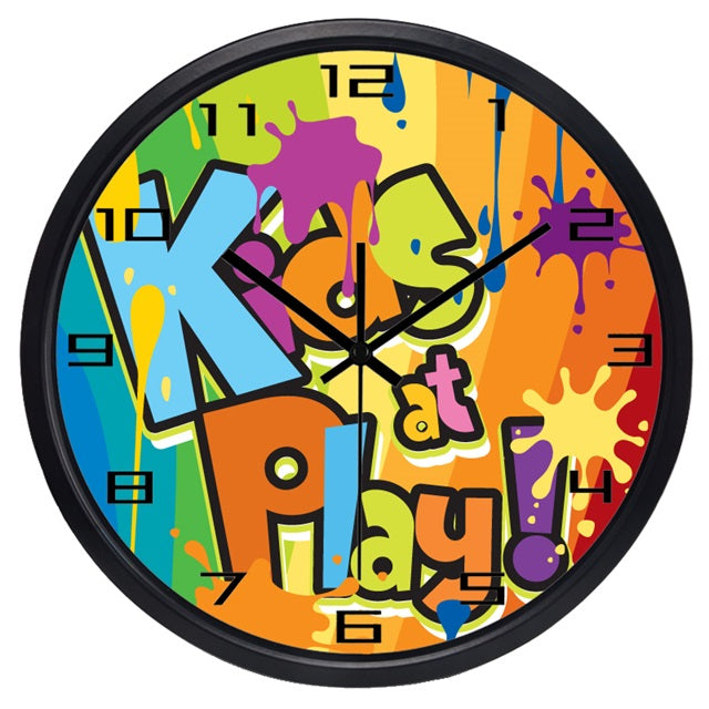 Grappige kinderklok met cartoon mopshond