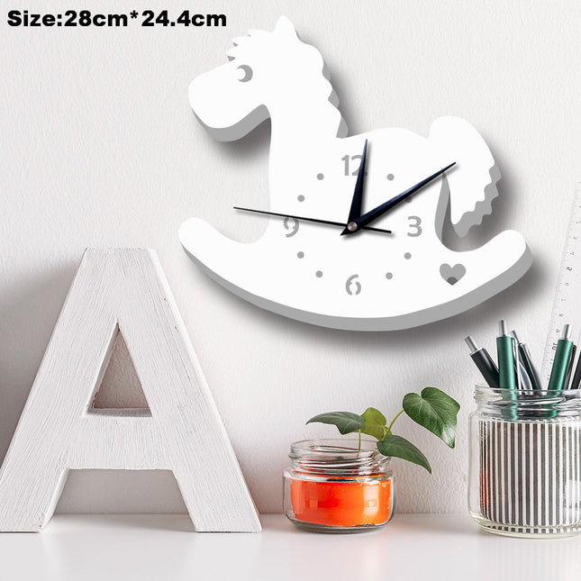 Wandklok kinderkamer vorm van sneeuwpop