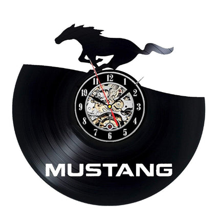 Ford Mustang auto vinyl wandklok