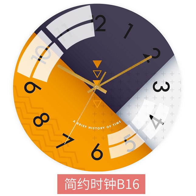 Kleurrijke Abstracte Wandklok Modern Design