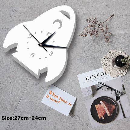 Wandklok kinderkamer vorm van sneeuwpop