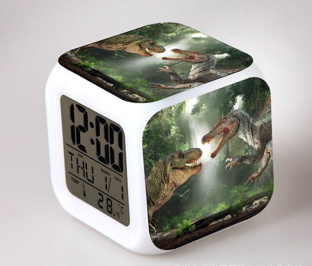 Kubus wekker met Jurassic Park thema