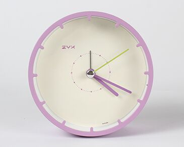 Minimalistische ronde tafelklok zonder cijfers
