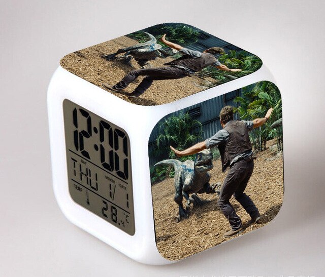 Kubus wekker met Jurassic Park thema
