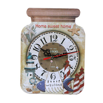 Wandklok in vorm van een jampot